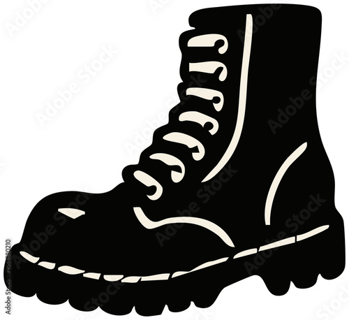Punk vector icon with retro grunge style. Ideal for zines, stickers, posters, tattoos, and alternative fashion design. Punk Stickers. SVG. Vector.