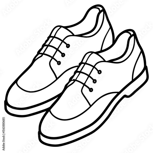 Minimal Shoe Silhouette Vector