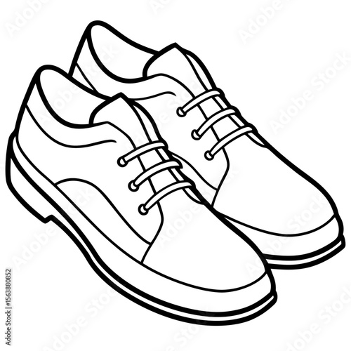 Minimal Shoe Silhouette Vector