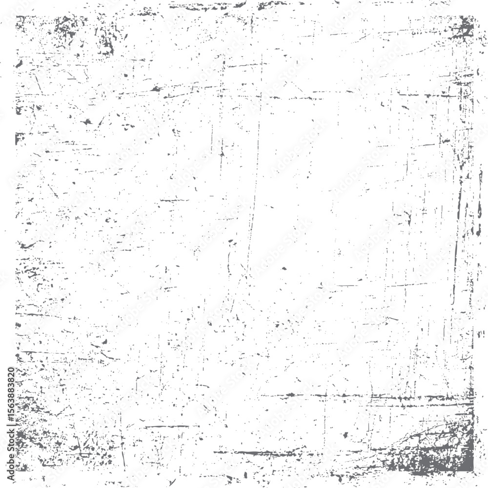 Obraz premium Grunge square border texture with distressed edge lines. Abstract vintage frame background overlay. Ideal for poster and print design use.