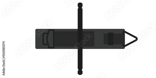 Medical Equipment Surgical Tourniquet Device for Emergency Use On a White Background