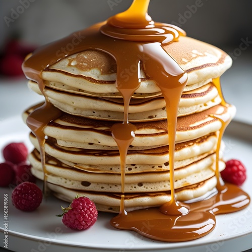 Wallpaper Mural stack of pancakes with syrup Torontodigital.ca