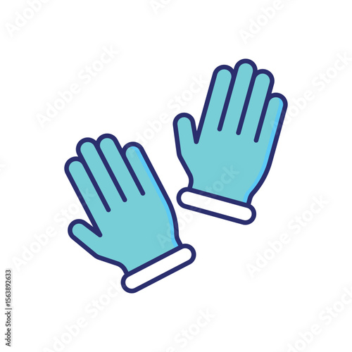 Gardening Gloves Vector icon