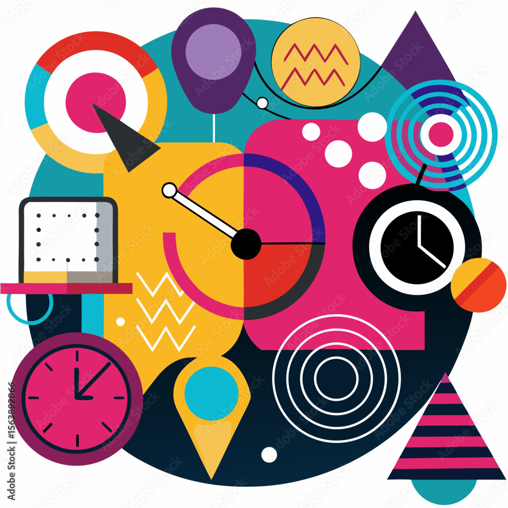 Fototapeta premium Abstract Concept Vector Illustration Design