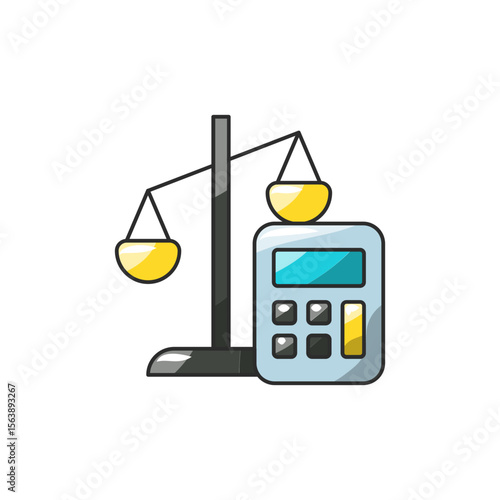 BMI Calc Icon, Scale Calculator Weight Tool.