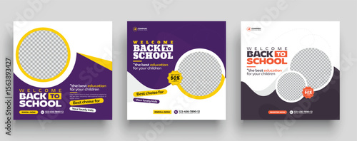 Back to School Social Media Post Templates for Educational Institutions