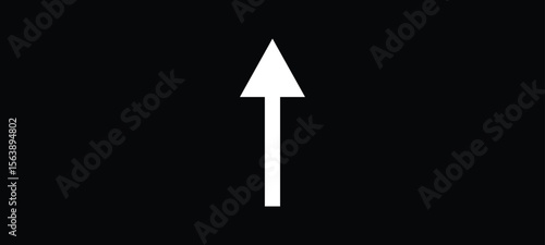 Straight Arrow Graph up Ward Direction.