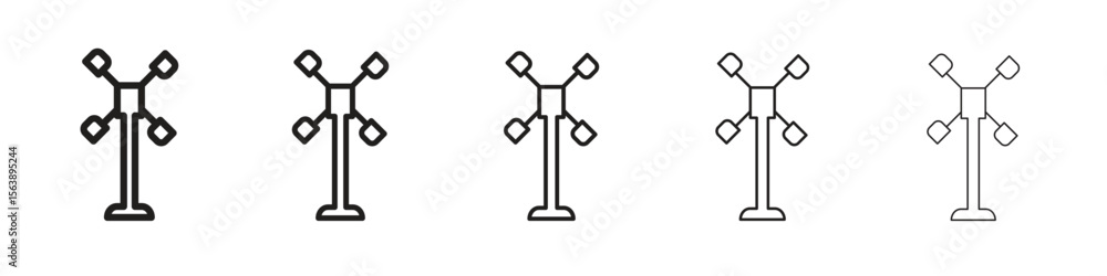 Fototapeta premium Anemometer icons. simple and modern vector icon designs