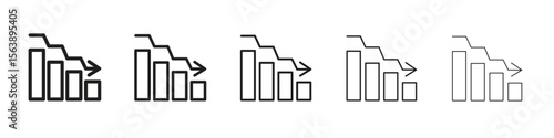 Attrition icons. simple and modern vector icon designs