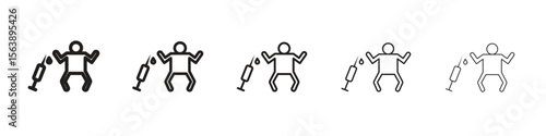 Baby Vaccination icons. simple and modern vector icon designs