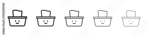 baby wipe icons. simple and modern vector icon designs