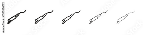 Bungee jumping icons. simple and modern vector icon designs