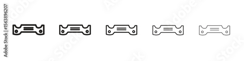 Car bumper icons. simple and modern vector icon designs