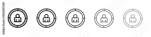 Demographics icons. simple and modern vector icon designs