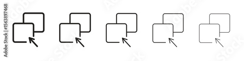 Drag and drop icons. simple and modern vector icon designs