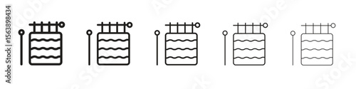 Handloom icons. simple and modern vector icon designs