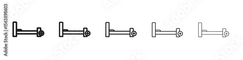 Hospital bed icons. simple and modern vector icon designs