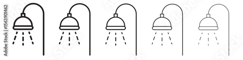 Shower Head icons. simple and modern vector icon designs