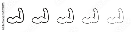 Strong arm icons. simple and modern vector icon designs