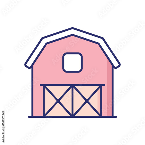 Barn Vector icon