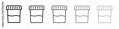 Urine test icons. simple and modern vector icon designs