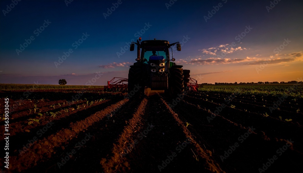 Fototapeta premium A partnership between man and machine thrives. 