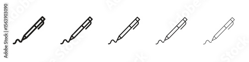 Write icons. simple and modern vector icon designs