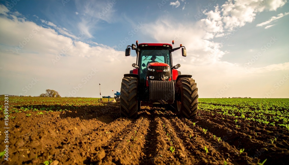 Fototapeta premium Farming is an art enhanced by modern tools. 