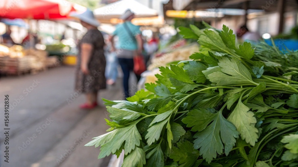 Obraz premium street market in hong kong