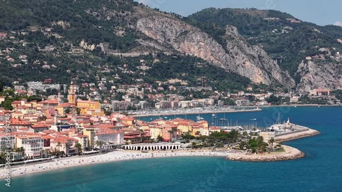 Wallpaper Mural  Menton cote d'azur drone shot Torontodigital.ca