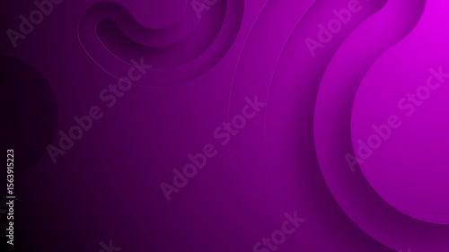 Animación minimalista de círculos trazados con relieve en fondo colorido y degradado