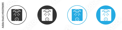 Business incubator icon solid style. Flat vector illustration.