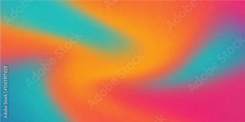Bright and vibrant, this abstract watercolor background blends fiery oranges, yellows, and pink with cool blues, creating a dynamic and colorful illustration of light and texture