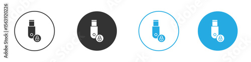 Pendrive security icon