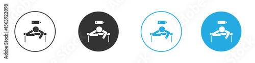 Tired person icon