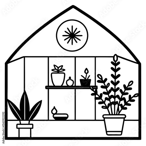 Eco-friendly home interior with plants