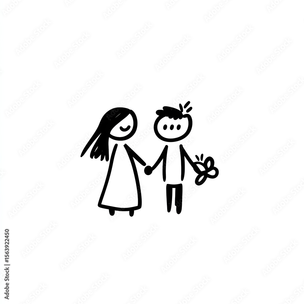 vector illustration of a couple vector illustration of a couple