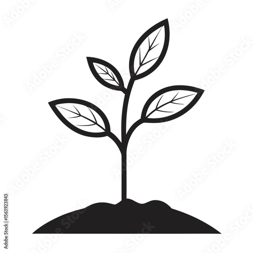 vector tree silhouette
