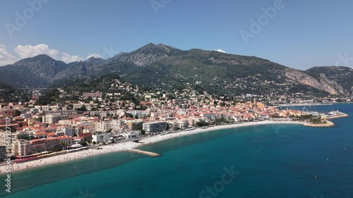 Wallpaper Mural  Menton cote d'azur drone shot Torontodigital.ca