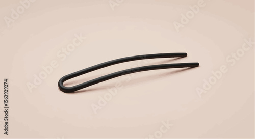 Minimal Bobby Pin Sculpture for Grooming and Haircare Brands