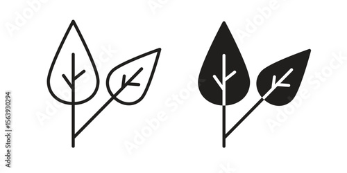 Basil icon solid style. Flat vector illustration.