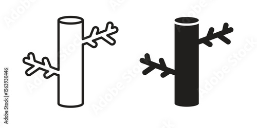Blood vessel icon solid style. Flat vector illustration.
