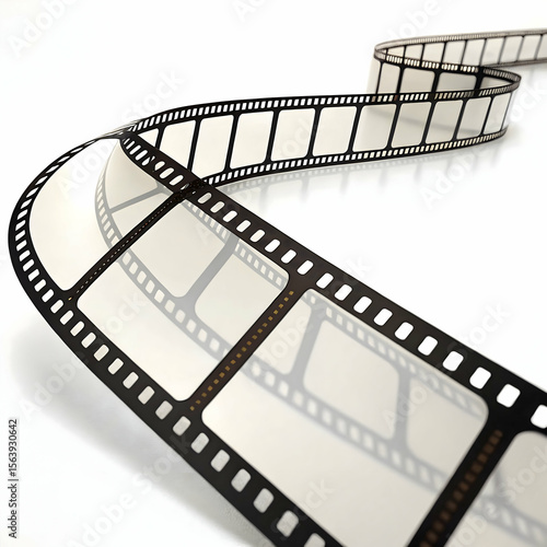 Film strip illustration isolated on transparent background  