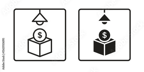 Business incubator icon solid style. Flat vector illustration.