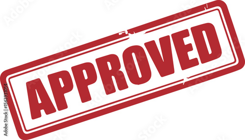Approved stamp text vector