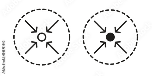 Compact size icon solid style. Flat vector illustration.
