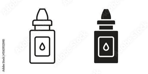 Glue icon solid style. Flat vector illustration.