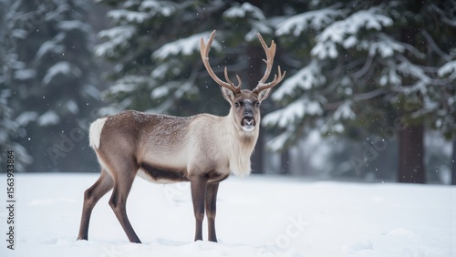 Wallpaper Mural Winter Wildlife Wonders A Glimpse into the Frozen Forest Torontodigital.ca