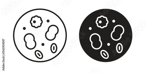 Leukemia icon solid style. Flat vector illustration.