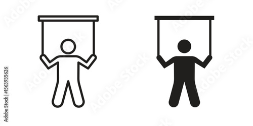 Puppet icon solid style. Flat vector illustration.